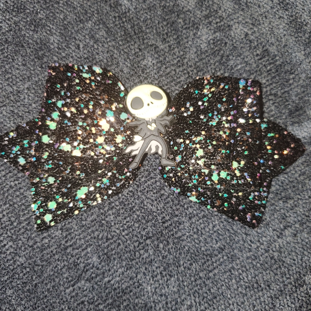Nightmare before Christmas Jack Skelton hair bow - Picture 4 of 5